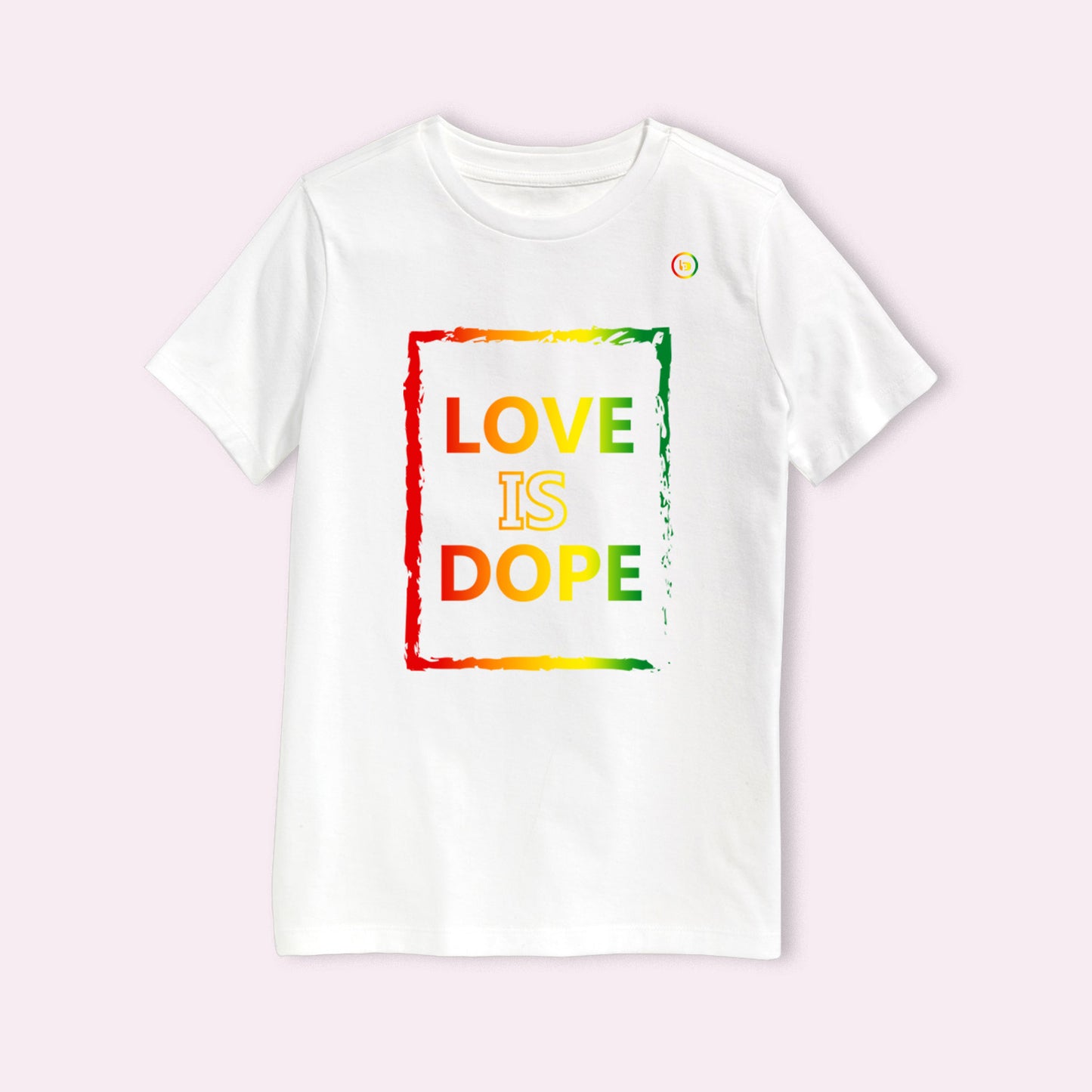 BP Love is Dope White/Rainbow T-Shirt